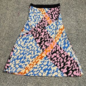 Women’s Corey Lynn Calter Bias Midi Skirt Anthropologie Leopard Animal Print Sm